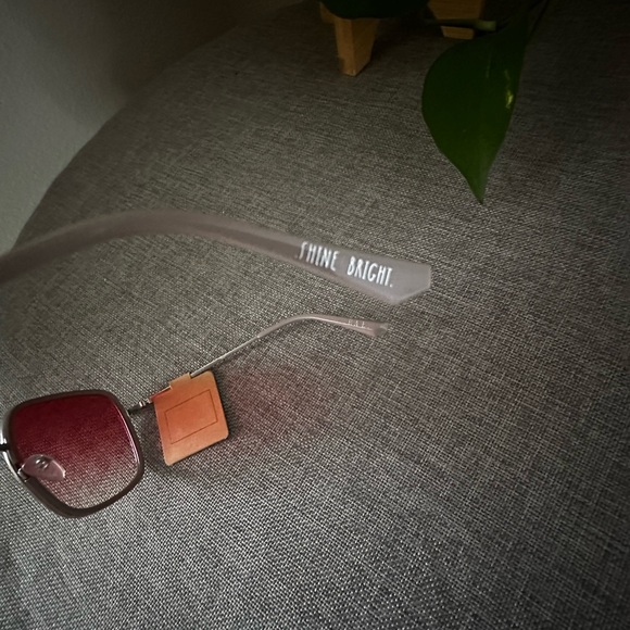 RAE DUNN Sunglasses | Nina| Matte Silver/Glossy Taupe Frame | Rose Lens - Picture 4 of 6